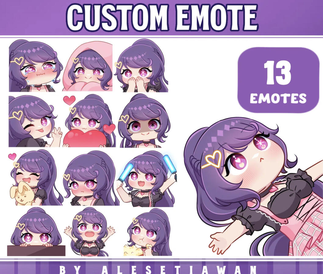 alot of Emotes By @awan on Vgen